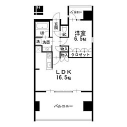 弥富通ライズ 1LDKの間取図画像
