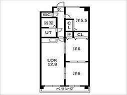 リバーパーク植田東 3LDKの間取図画像