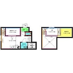 RadIAnce桜本町(レイディエンス桜本町) ワンルームの間取図画像