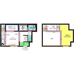 RadIAnce桜本町(レイディエンス桜本町) ワンルームの間取図画像
