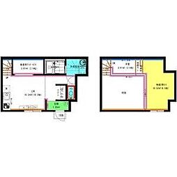 RadIAnce桜本町(レイディエンス桜本町) ワンルームの間取図画像