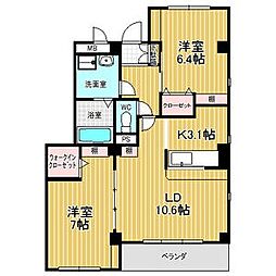レザンヴェール八つ松 2階/-