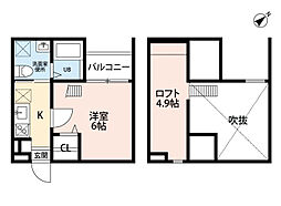 クレールフィル 1SKの間取図画像