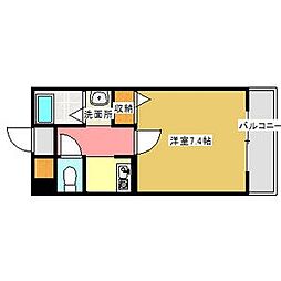パークステイ八事 1Kの間取図画像