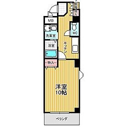 本州ビル3 1Kの間取図画像