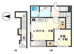 ロマネス豊 2階/-