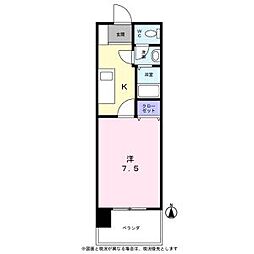 KDXレジデンス神宮前 1Kの間取図画像