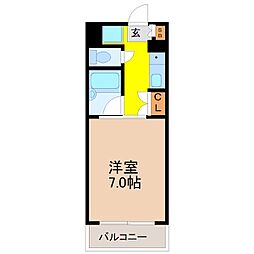 シーズンコート塩釜駅前 1Kの間取図画像