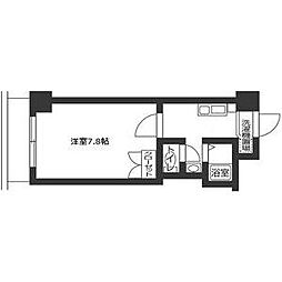 山手ヒルズ 1Kの間取図画像
