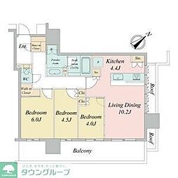 ＮＡＧＯＹＡ　ｔｈｅ　ＴＯＷＥＲ 11階3LDKの間取り