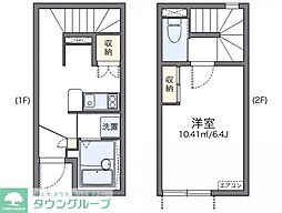 レオネクスト貝田 1階1Kの間取り