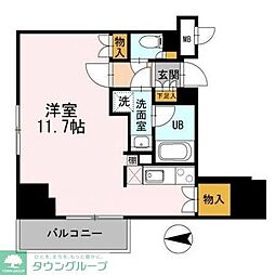 名古屋市営名城線 矢場町駅 徒歩7分の賃貸マンション 3階ワンルームの間取り