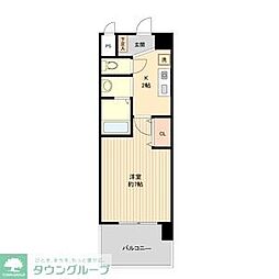 名古屋市営名港線 金山駅 徒歩6分の賃貸マンション 13階1Kの間取り