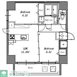 LIBERTA CARINO (リベルタカリーノ) 5階2LDKの間取り