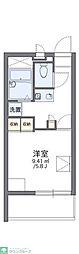 レオパレスナカニシ 1Kの間取図画像