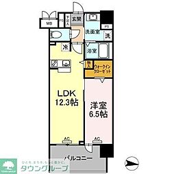 名鉄名古屋本線 名鉄名古屋駅 徒歩5分の賃貸マンション 7階1Kの間取り