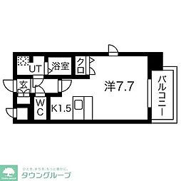 プレサンス名古屋STATIONアライブ 1Kの間取図画像