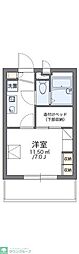 レオパレス名駅南 1Kの間取図画像