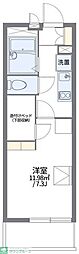 レオパレスこもと2 1Kの間取図画像