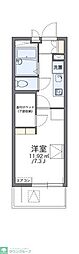 レオパレス中島町 1Kの間取図画像