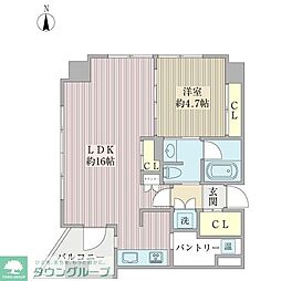 YZmahoroba 1LDKの間取図画像