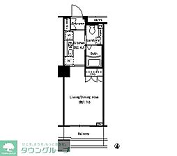 パークアクシス名駅南 1Kの間取図画像