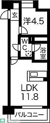 VARIE東別院 1LDKの間取図画像