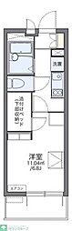 レオパレスクレッシェント 1Kの間取図画像