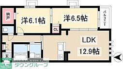 Luposia 2LDKの間取図画像