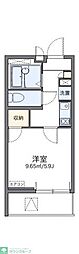 レオネクストレストエリア 1Kの間取図画像