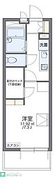 レオパレス山王 1Kの間取図画像