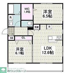 間取図画像 2LDK