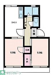 パストラル湘南・1 3DKの間取図画像
