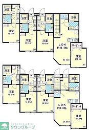アームズメゾン上大岡 1Kの間取図画像