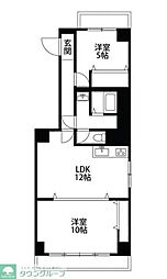 コンフォートステージ本町 2DKの間取図画像