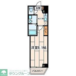 メゾン青空東戸塚 1Kの間取図画像