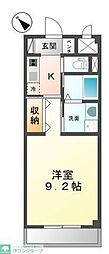 レガシープレイス片瀬 1Kの間取図画像