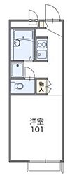 レオパレスカメリア参番館 1Kの間取図画像