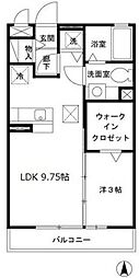 コートロイヤルアネックス 1LDKの間取図画像
