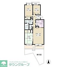 パーク・ノヴァ大船 3LDKの間取図画像