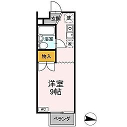 シーサイド金沢 ワンルームの間取図画像