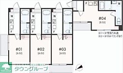 藤沢市本町4丁目アパート ワンルームの間取図画像