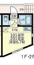 ユナイト大船エルパサージュ ワンルームの間取図画像