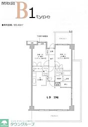 相光マンションとつか 2LDKの間取図画像