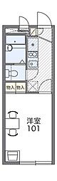レオパレスレーブカルチェ 1Kの間取図画像