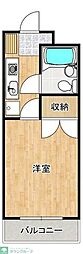 藤沢朝日町ダイカンプラザフクチハイツ 1Kの間取図画像