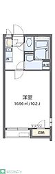 レオパレスクレイノ石橋 1Kの間取図画像