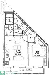 espacemoderne 1LDKの間取図画像