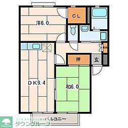 ウィンドワード3 2LDKの間取図画像