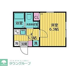 間取図画像 1K